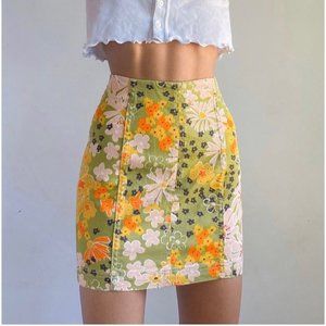 Free People - Modern Femme Novelty Floral Skirt Size 0